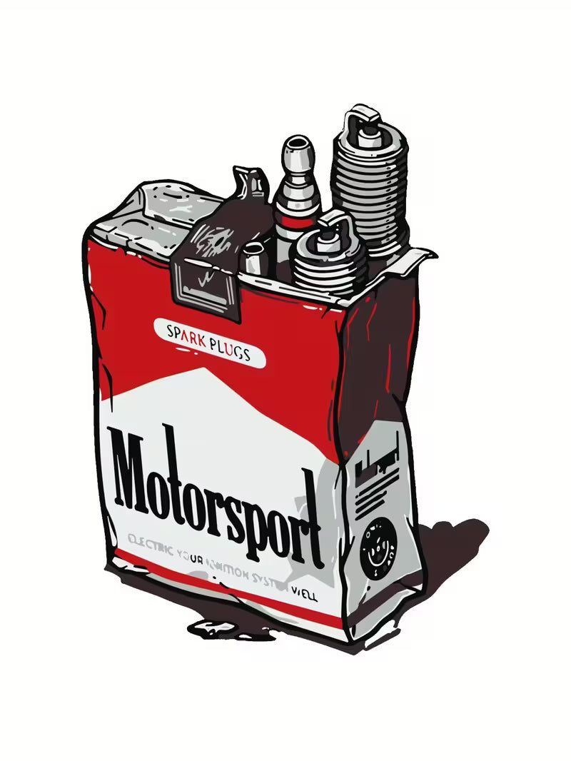 Motorsport Cigarette Pack T-Shirt – Vintage Rally Graphic Tee