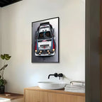 Martini Racing Rally Poster – Vintage Motorsport Wall Art, Stretched Canvas