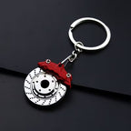 Rotating Brake Caliper Keychain – Zinc Alloy Car Accessory | For Gearheads Who Love Details