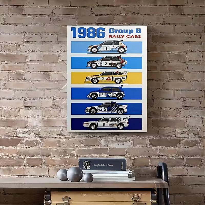 Group B Rally Poster – Vintage Motorsport Wall Art for Garage & Man Cave