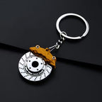 Rotating Brake Caliper Keychain – Zinc Alloy Car Accessory | For Gearheads Who Love Details